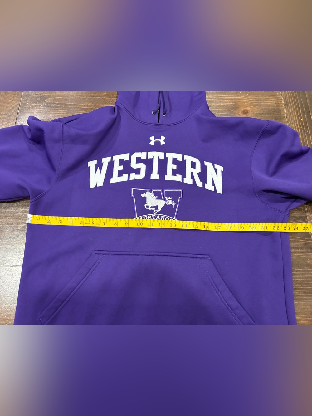 Western University Mustangs Comfy Hoodie Sweater - Picture 7 of 7